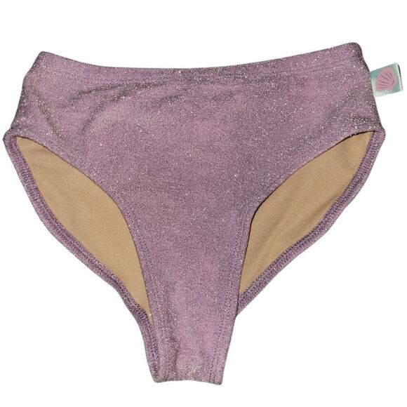 Disney Little Mermaid Kids Swim Bikini - Sparkling Purple Size 4/5T - Picture 2 of 5